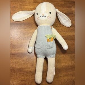 cuddle + kind - Henry The Bunny - Regular 20" Hand-Knit Doll - Mint condition